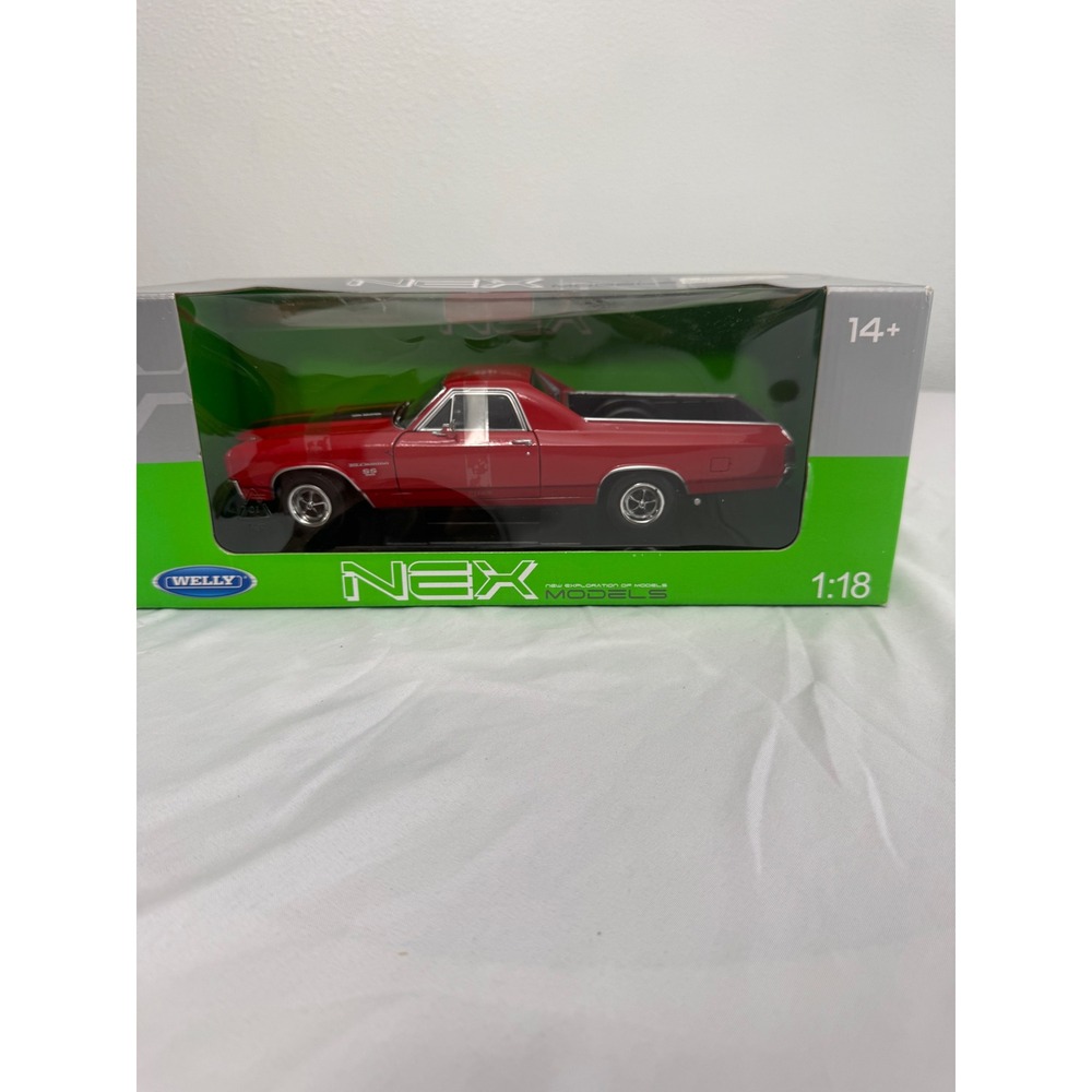 Welly NEX 1:18 1970 Chevrolet El Camino SS Red Diecast Model Car 12543W New